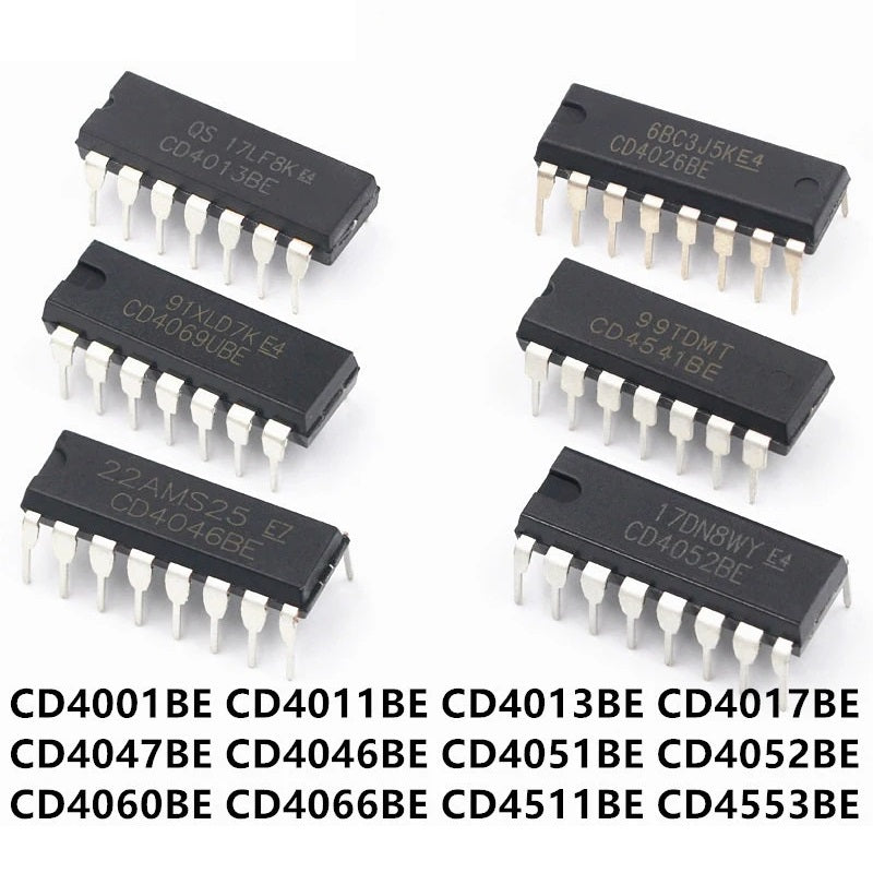 4000-Series CMOS Logic DIP ICs