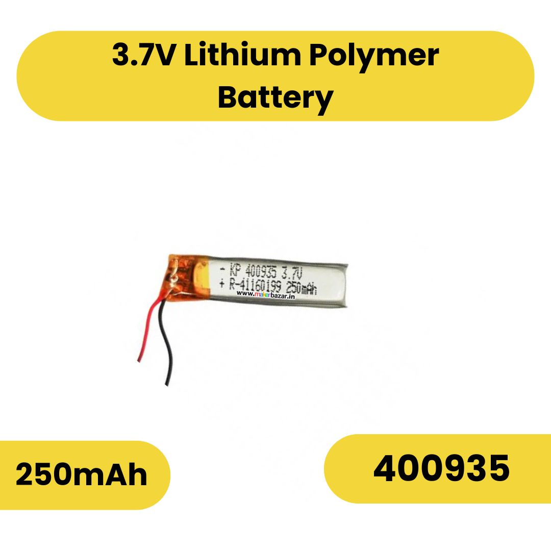 KP: Lipo Battery - Single Cell 3.7V 250mAh Lithium Polymer Battery