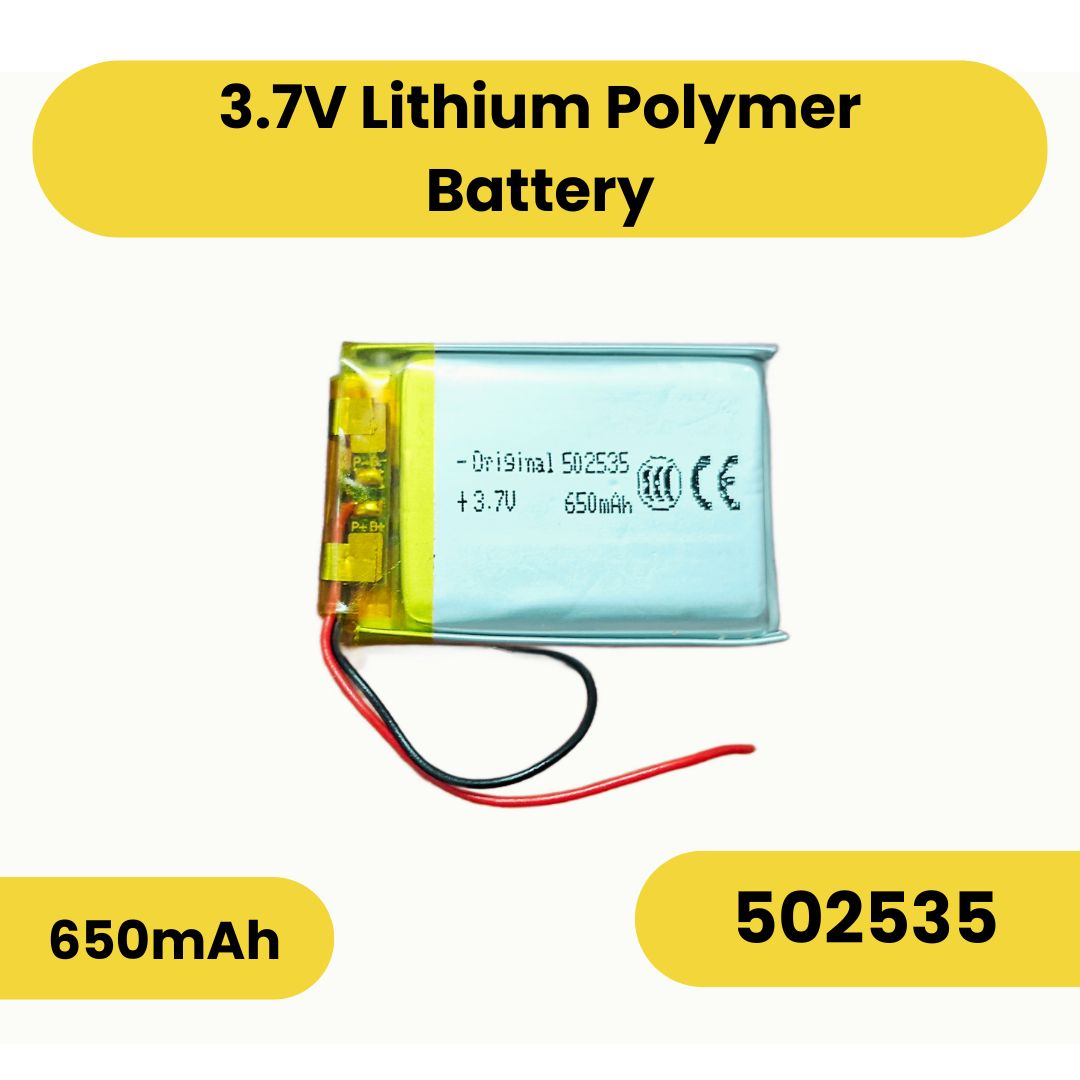 Generic: 3.7V 650mAh Lithium Polymer Battery