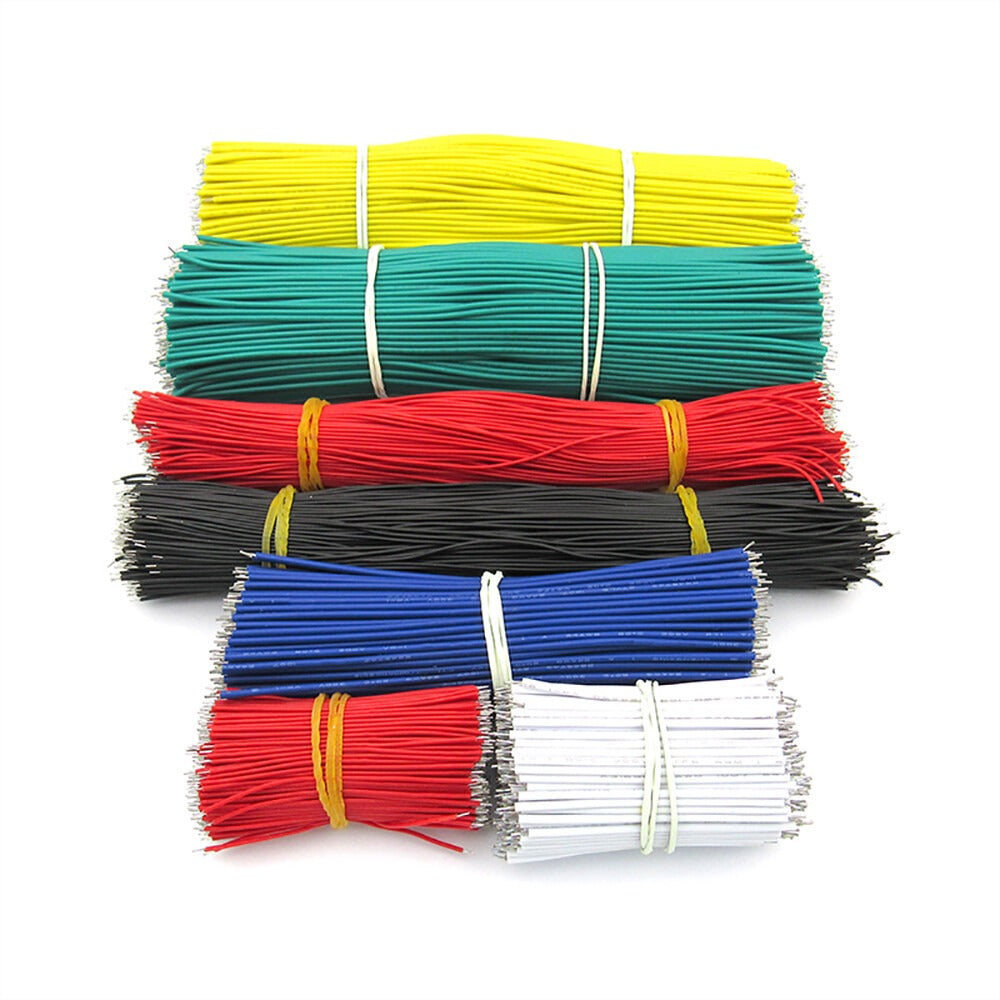 50pcs Tin-Plated Breadboard PCB Solder Cable Jumper Wire