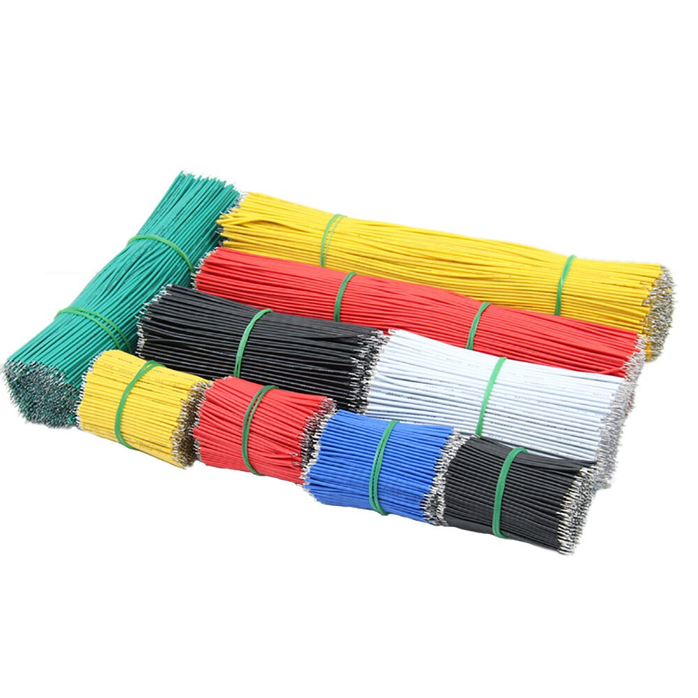 50pcs Tin-Plated Breadboard PCB Solder Cable Jumper Wire