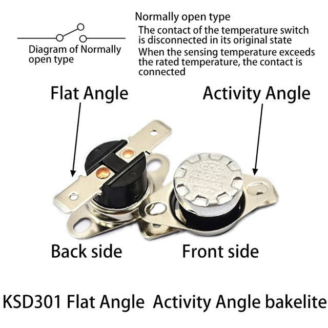 KSD301 10A 250V 40-300degree Temperature Switch Thermostat