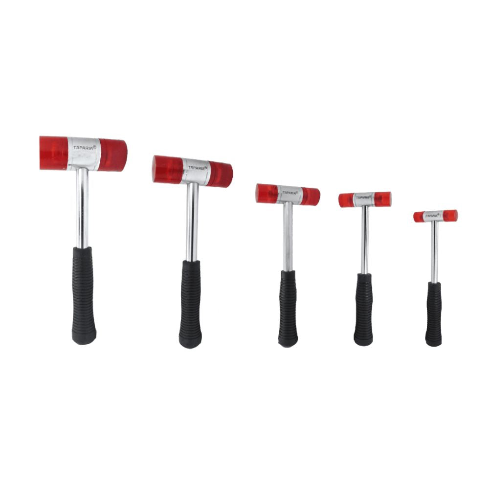 Taparia: Soft Faced Plastic Mallet Hammer with Rubber Grip Handle