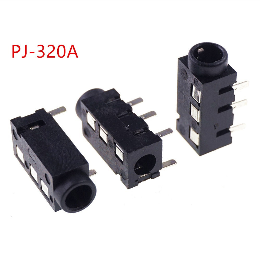 PJ Series Headphone Female Jack 2.5mm/3.5mm Mono/Stereo Audio Interface Connectors