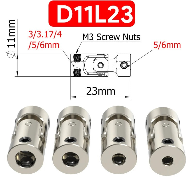Universal Joint Metal Coupling for RC Cars