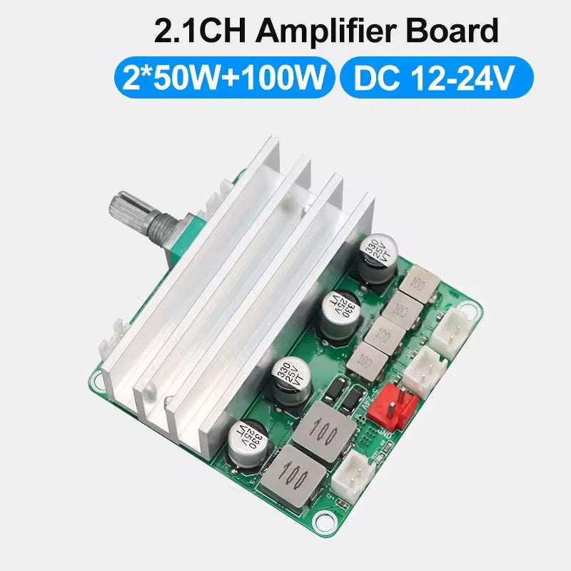 2x50W+100W 2xTPA3116D2 12-24VDC 2.1-Channel Audio Power Amplifier Module