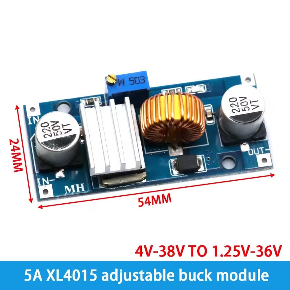 XL4015 5A DC-DC Step Down Adjustable Power Supply Buck Module