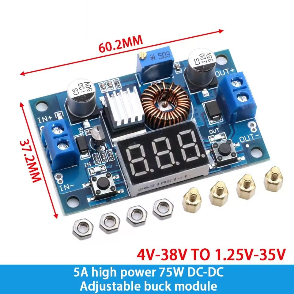 XL4015 5A DC-DC Step Down Adjustable Power Supply Buck Module