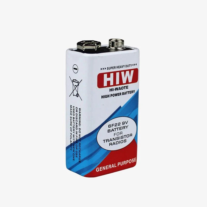 HIW Hi-Waote 9-Volt Battery