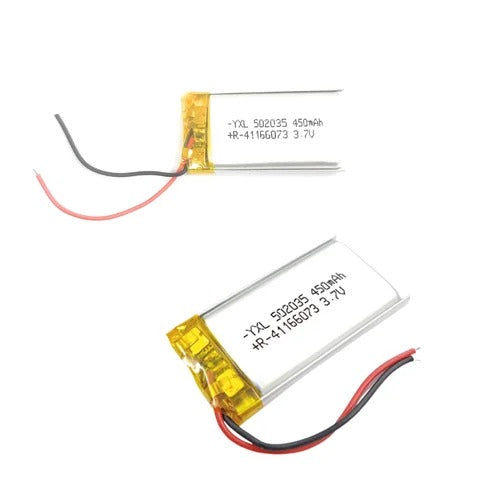 KP: 3.7V 450mAh Single Cell Lithium Polymer Battery LiPo