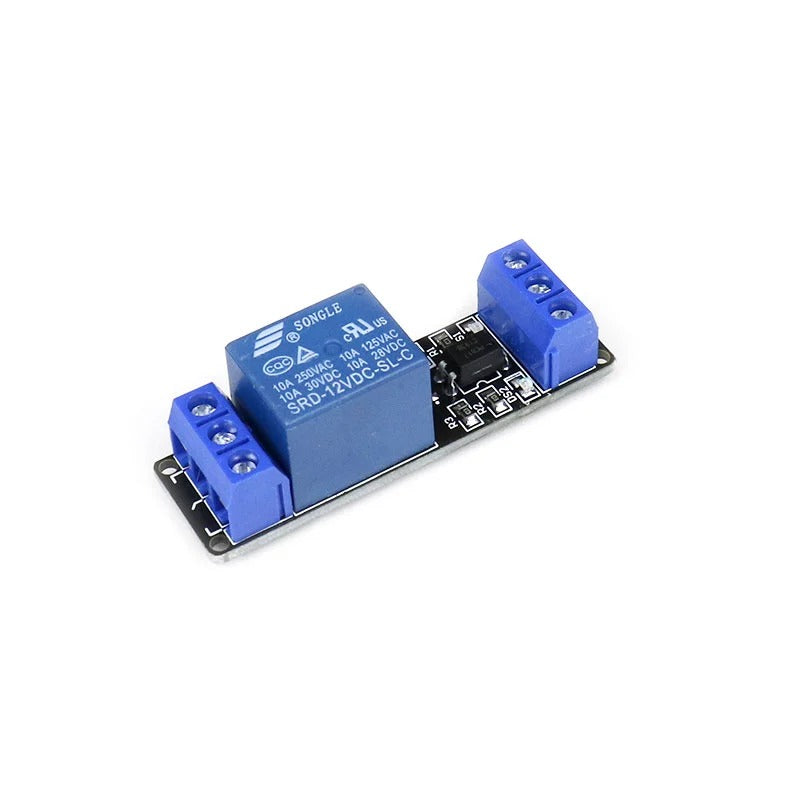 Single-Channel Relay Optocoupler Module with 2 Screw Terminal Blocks