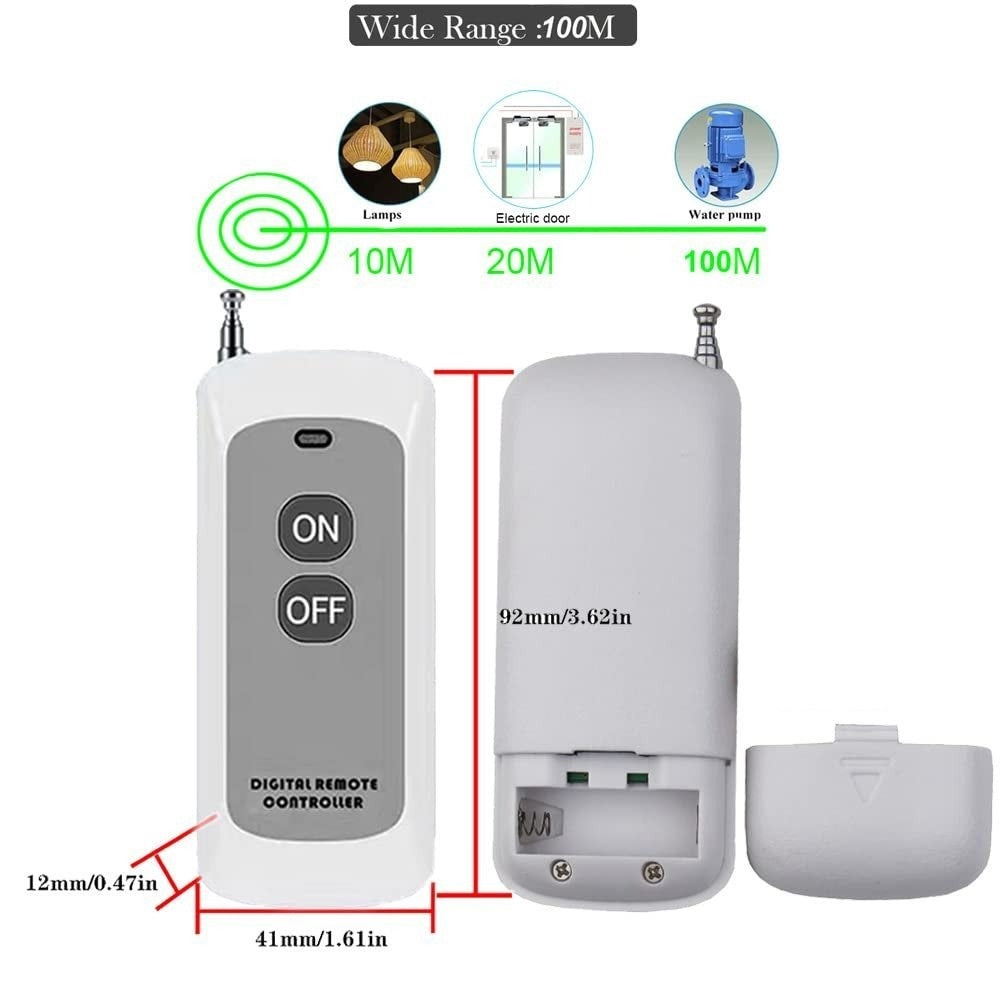 433-Mhz 2 Channel RF Transmitter Remote Module
