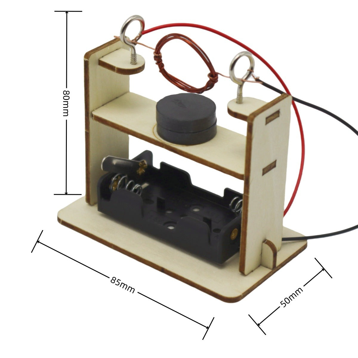 DIY Wooden Electromagnetic Motor Science Experiment Kit