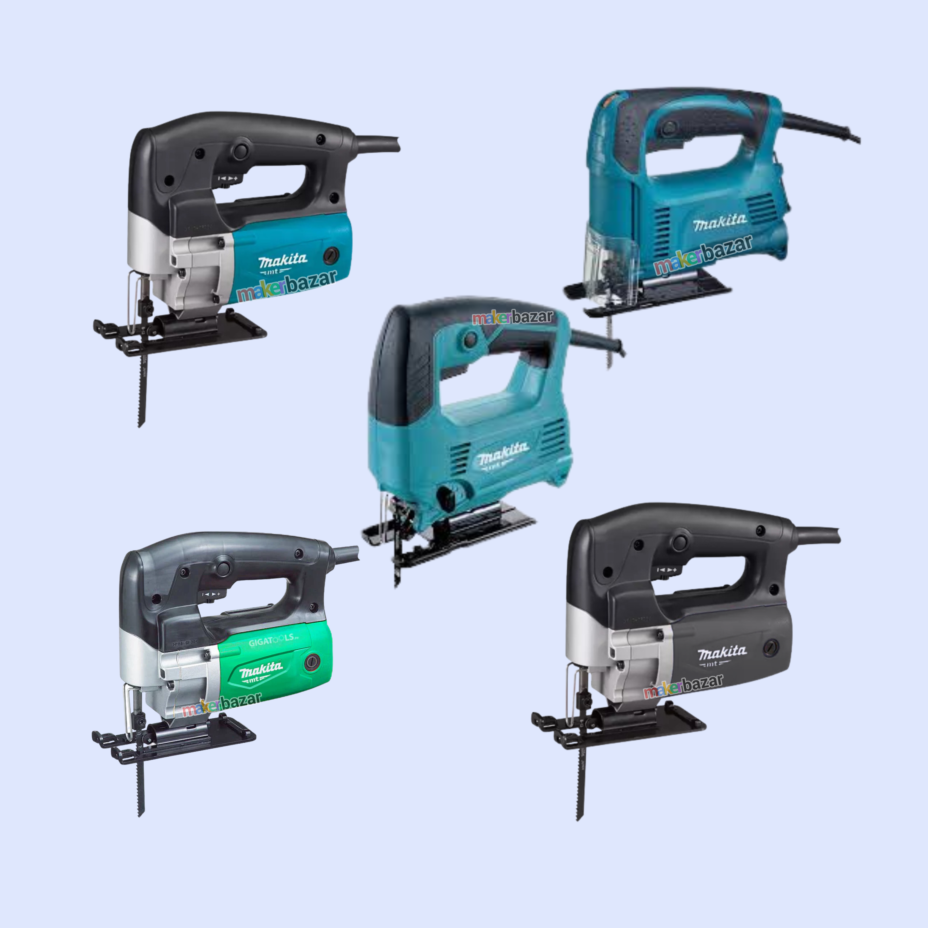 Makita Variable Speed Jig Saw Machine with Bevel Cutting