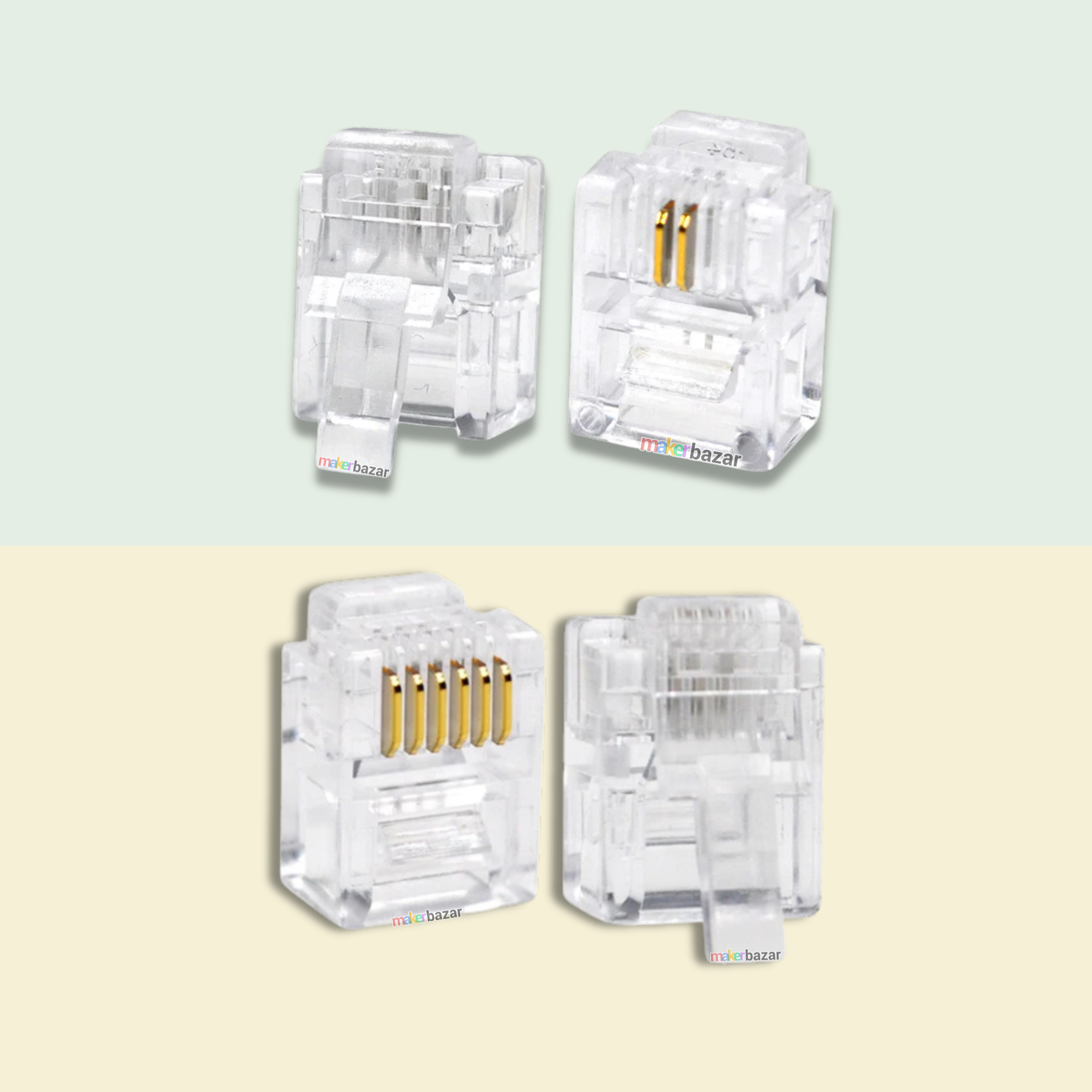 Generic: RJ11 Male Telephone Plug Connectors (ADSL & Telecom)