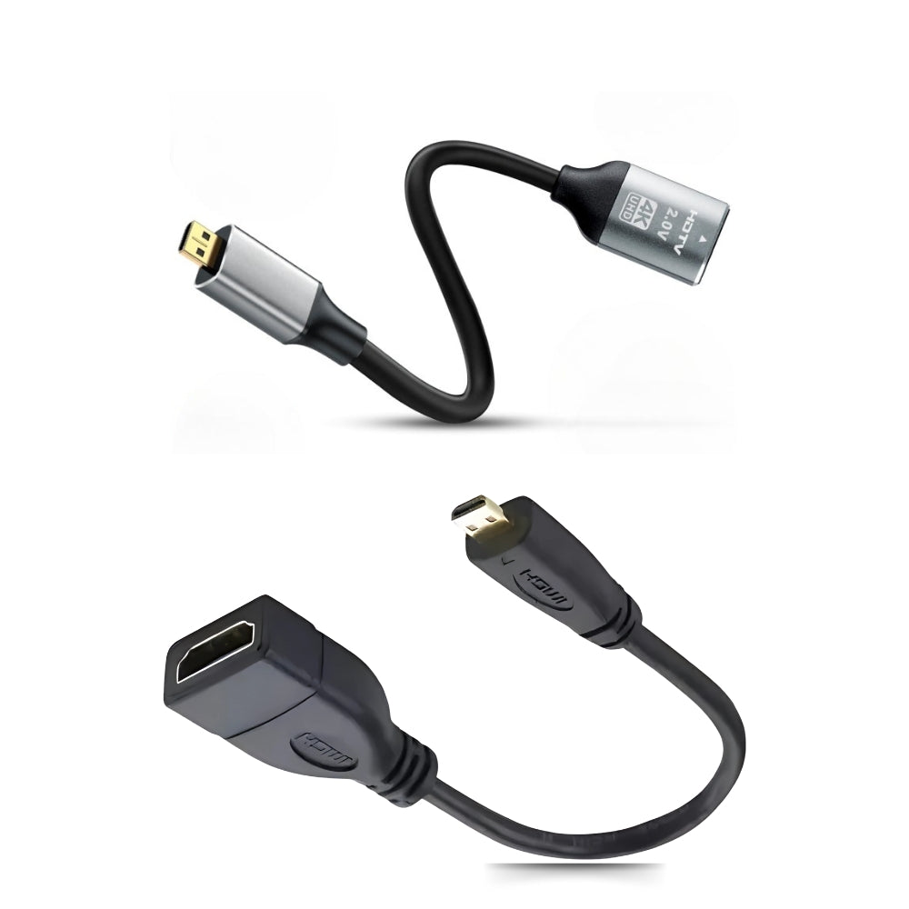 Micro HDMI Male (Type-D) to Female HDMI (Type-A) Converter