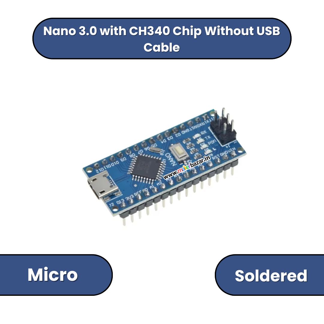 Nano 3.0 with CH340 Chip without USB cable