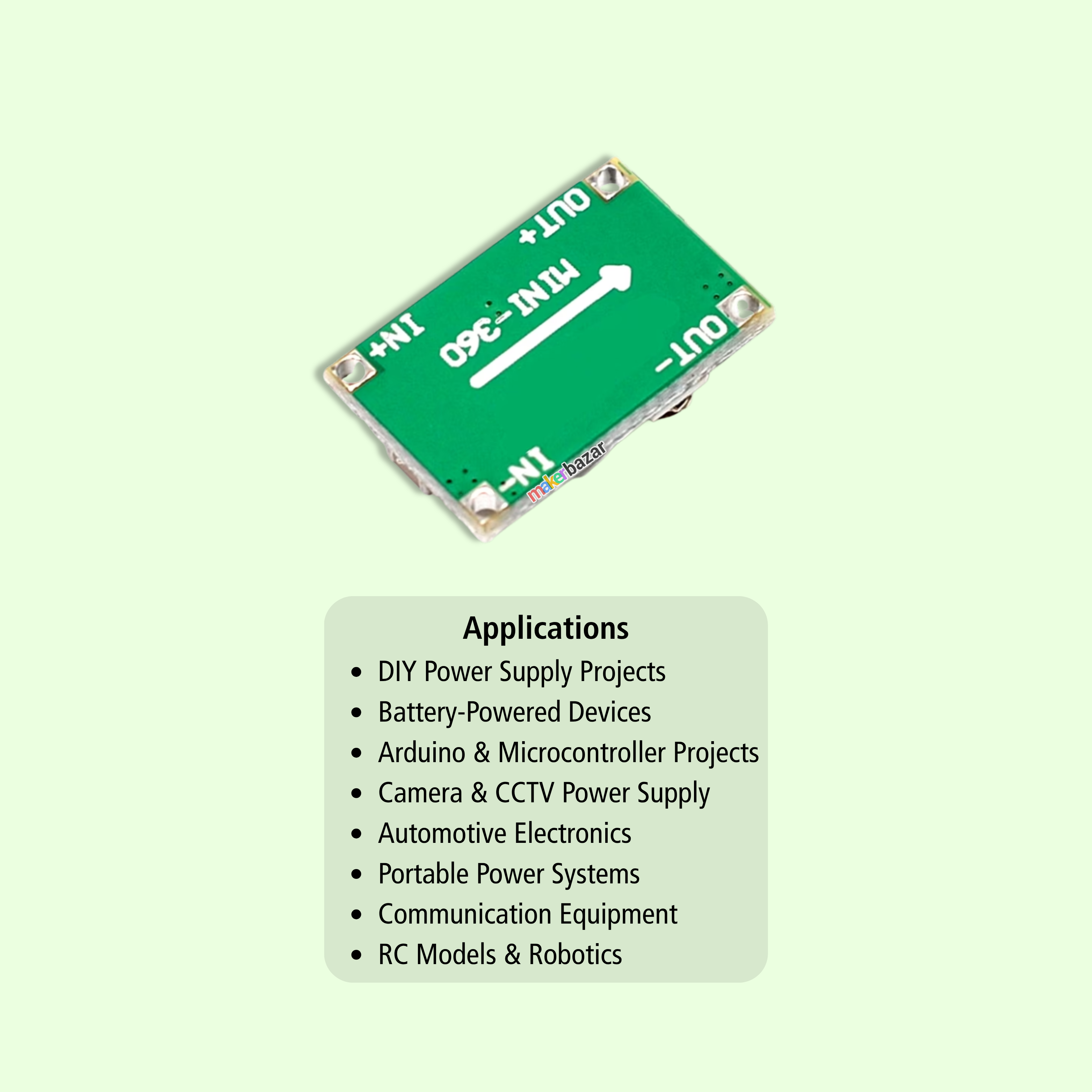 Mini 360 DC-DC Step-Down Buck Converter Power Module Adjustable