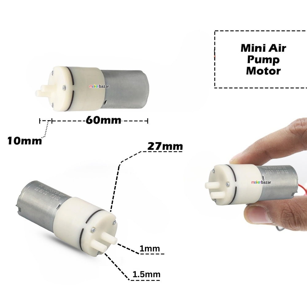 RF-370 DC Mini Water Pump Motor with Dual Nozzle