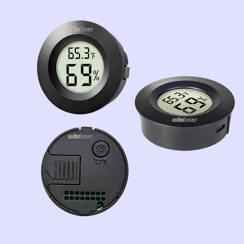 Mini Round Digital Thermometer and Hygrometer
