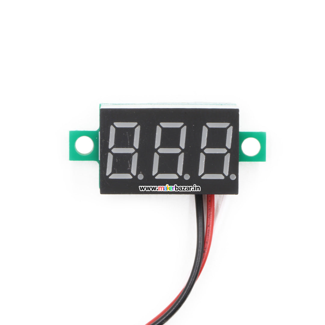 0.36in 30v 3-Wire 3-Digit DC Voltmeter Gauge Tester Module