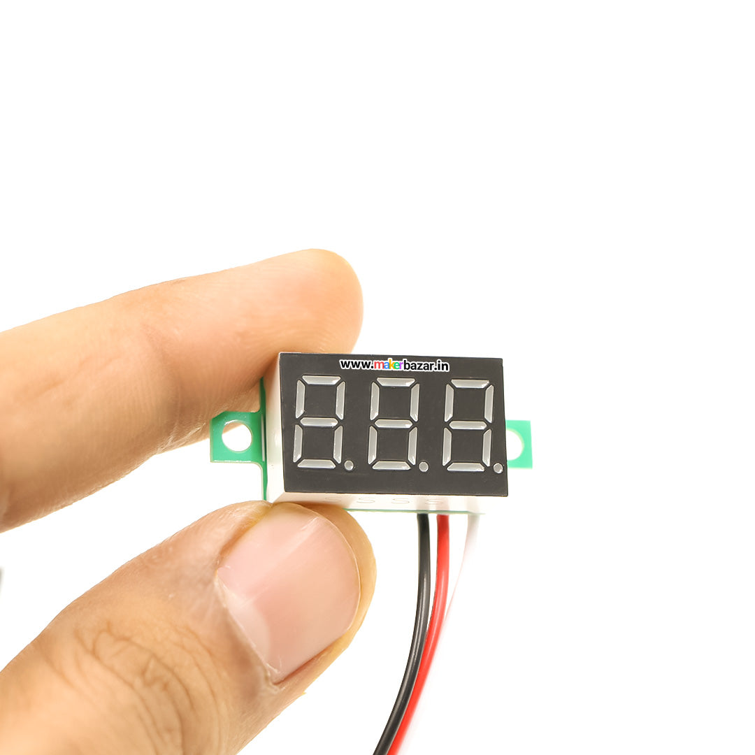 0.36in 30v 3-Wire 3-Digit DC Voltmeter Gauge Tester Module