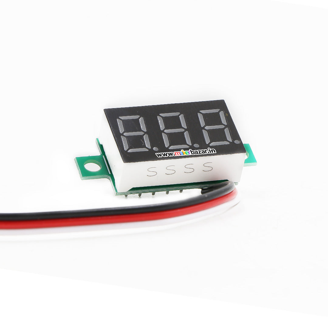 0.36in 30v 3-Wire 3-Digit DC Voltmeter Gauge Tester Module