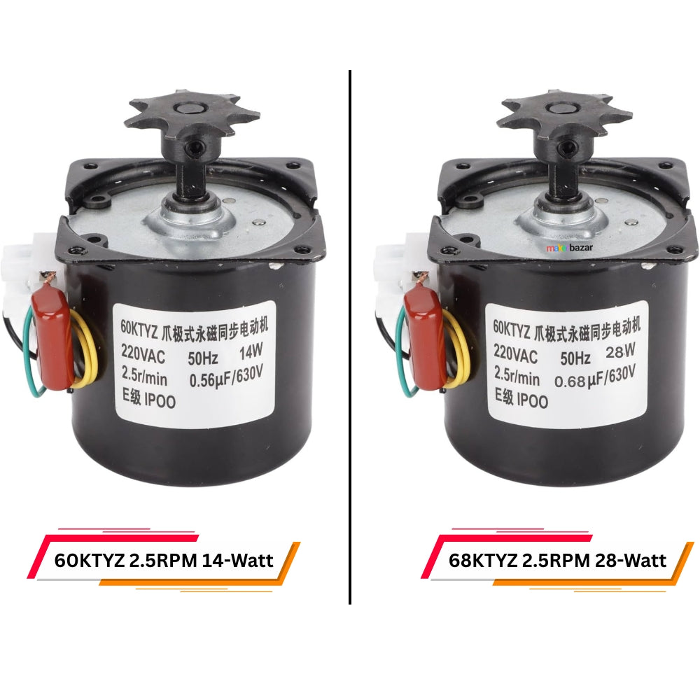 KTYZ Synchronous Gear Incubator Motor