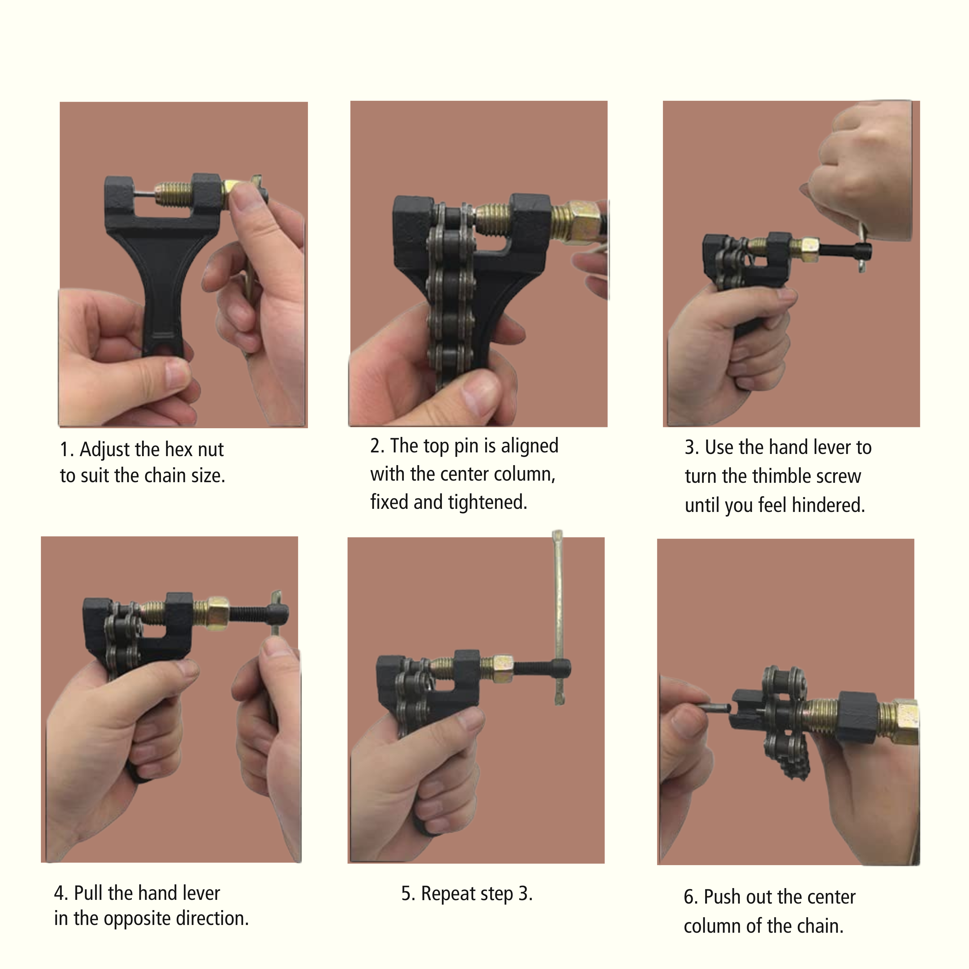 Motorcycle Chain Link Removal Tool 420-530