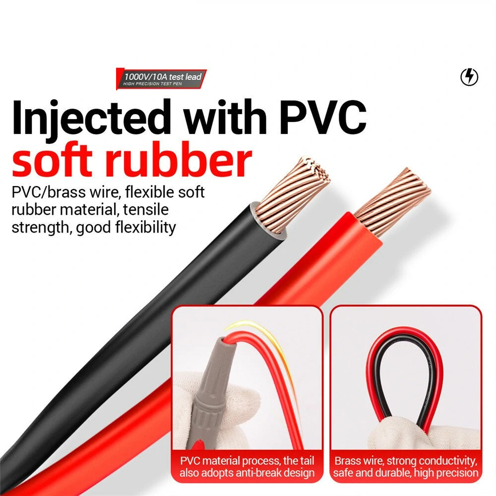 1000V 10A Digital Multimeter Probe Electronic Test Leads Kit