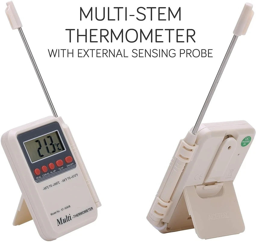 Digital Multi Stem Thermometer with External Sensing Probe