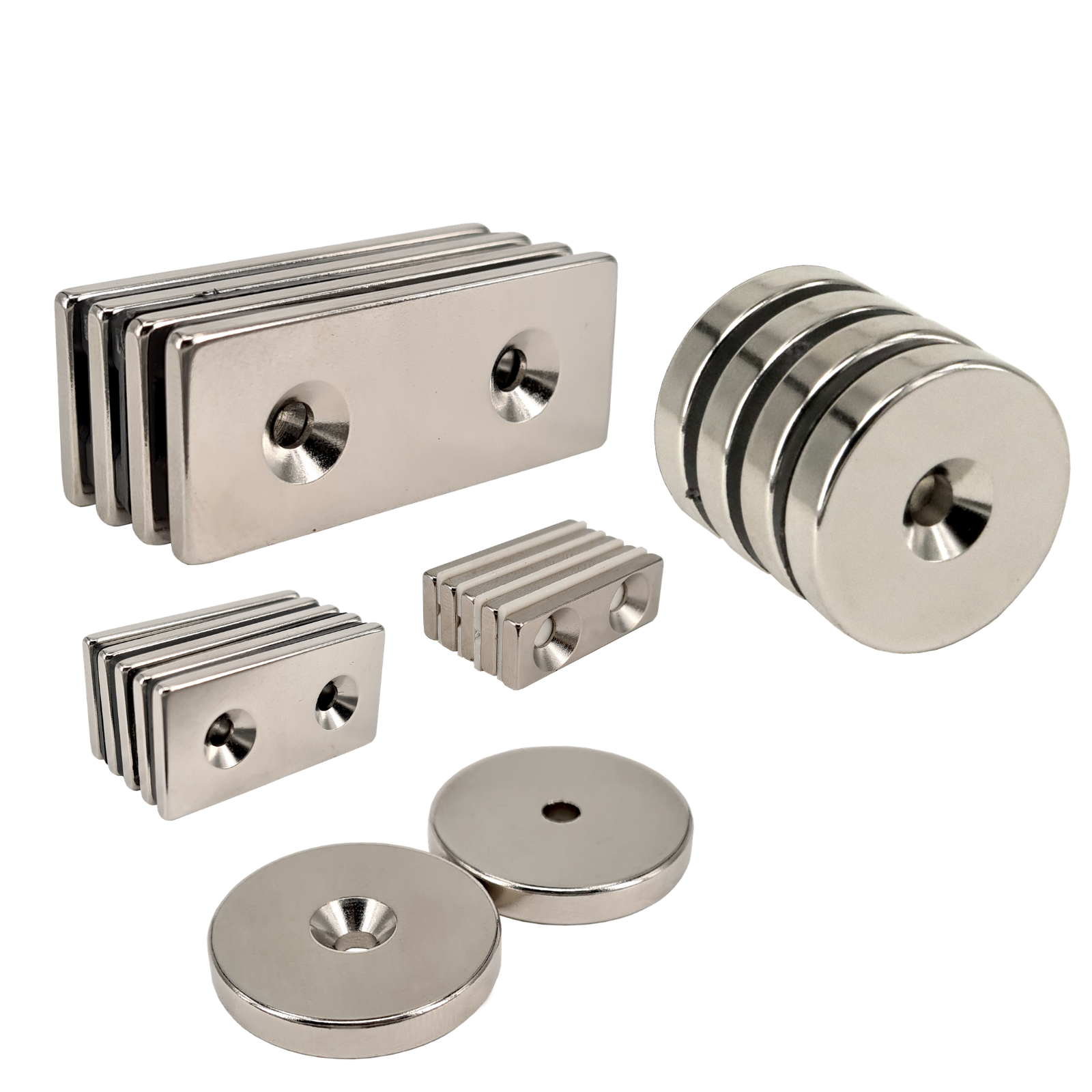 Neodymium Channel Countersunk Ring Magnets