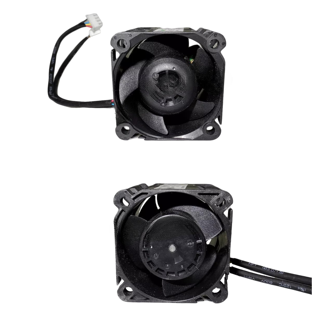 4x4x5.5cm 12-Volt Counter-Rotating Brushless Double Fan for CPU Cabinet Cooling