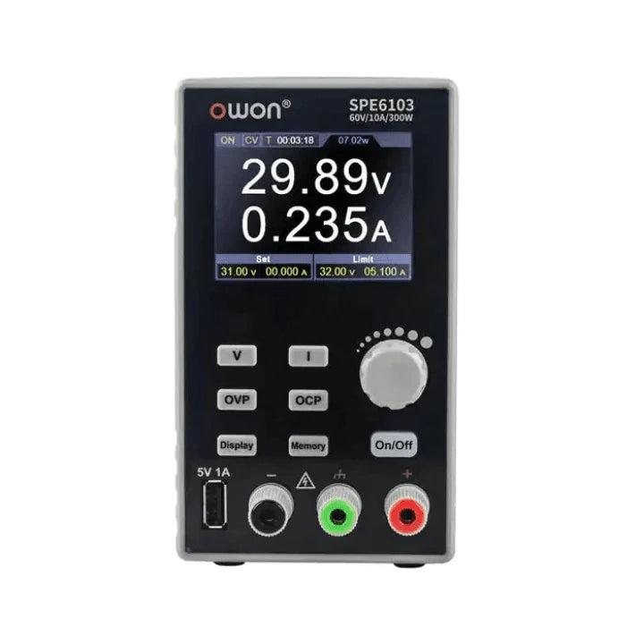 OWON SPE6103 DC Power Supply Variable, 60V 10A