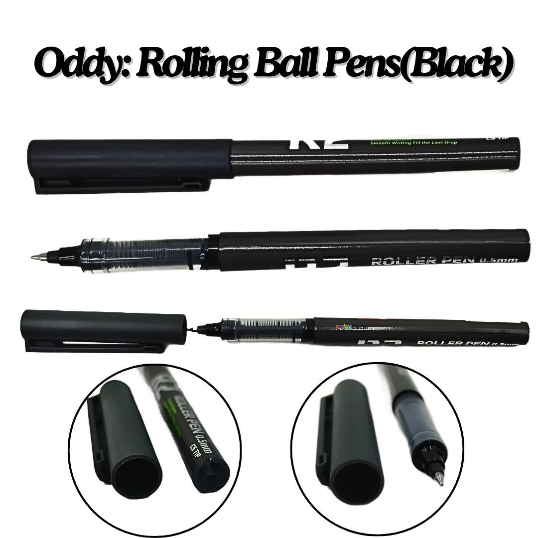 Oddy: Rolling Ball Pens Quick-Drying Ink 0.5mm Extra Fine Point Pens