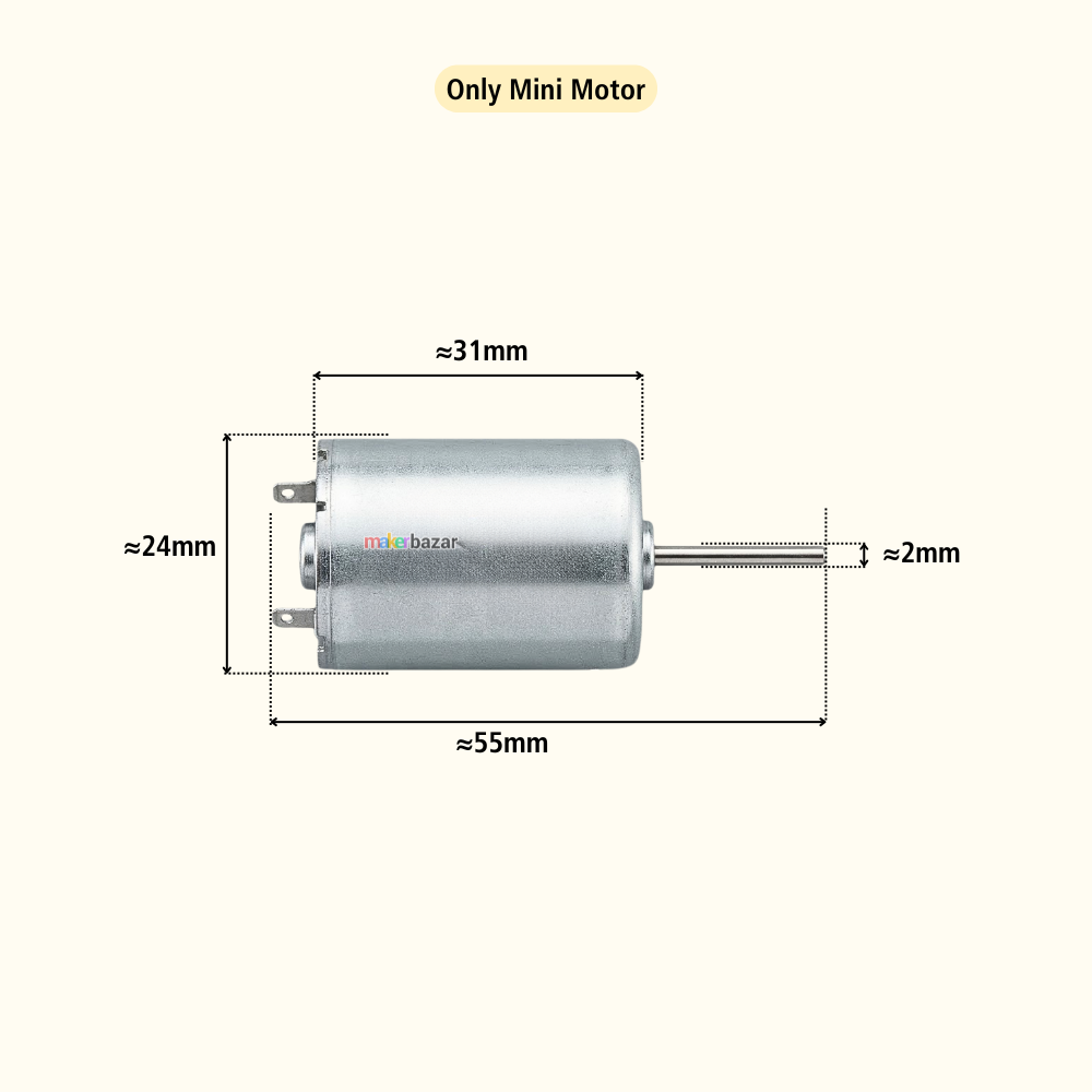 DIY Mini Vertical Axis Wind Turbine Generator Kit with Motor