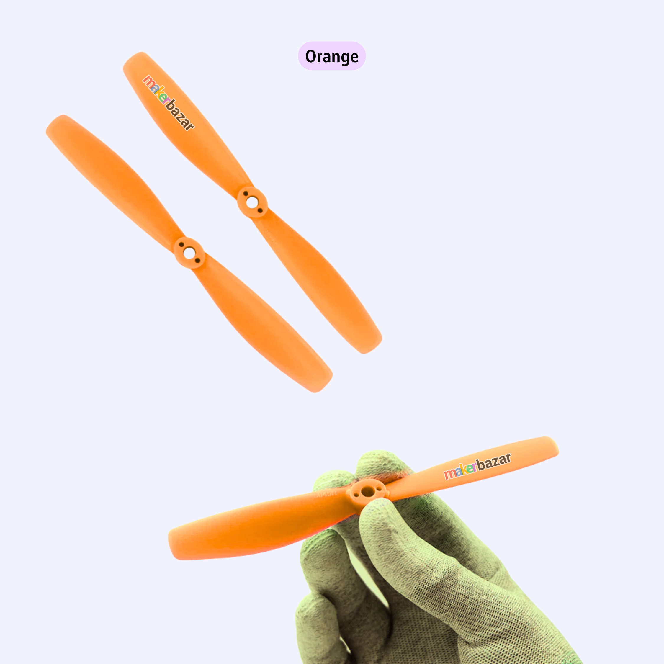 2-Blades 4.5mm Propellers For Drone/Quadcopters CW + CCW (1-Pair)