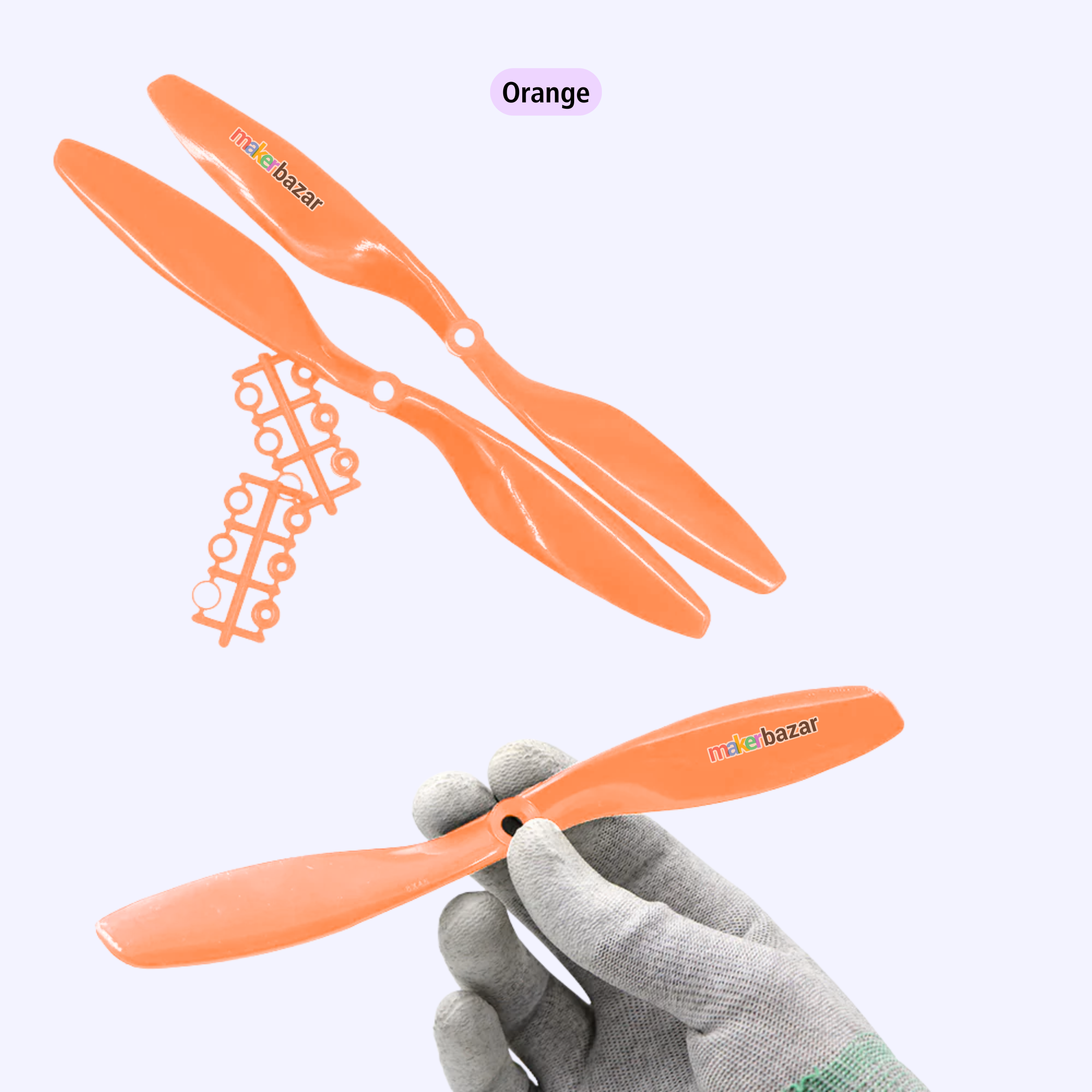 2-Blades 4.5mm Propellers For Drone/Quadcopters CW + CCW (1-Pair)