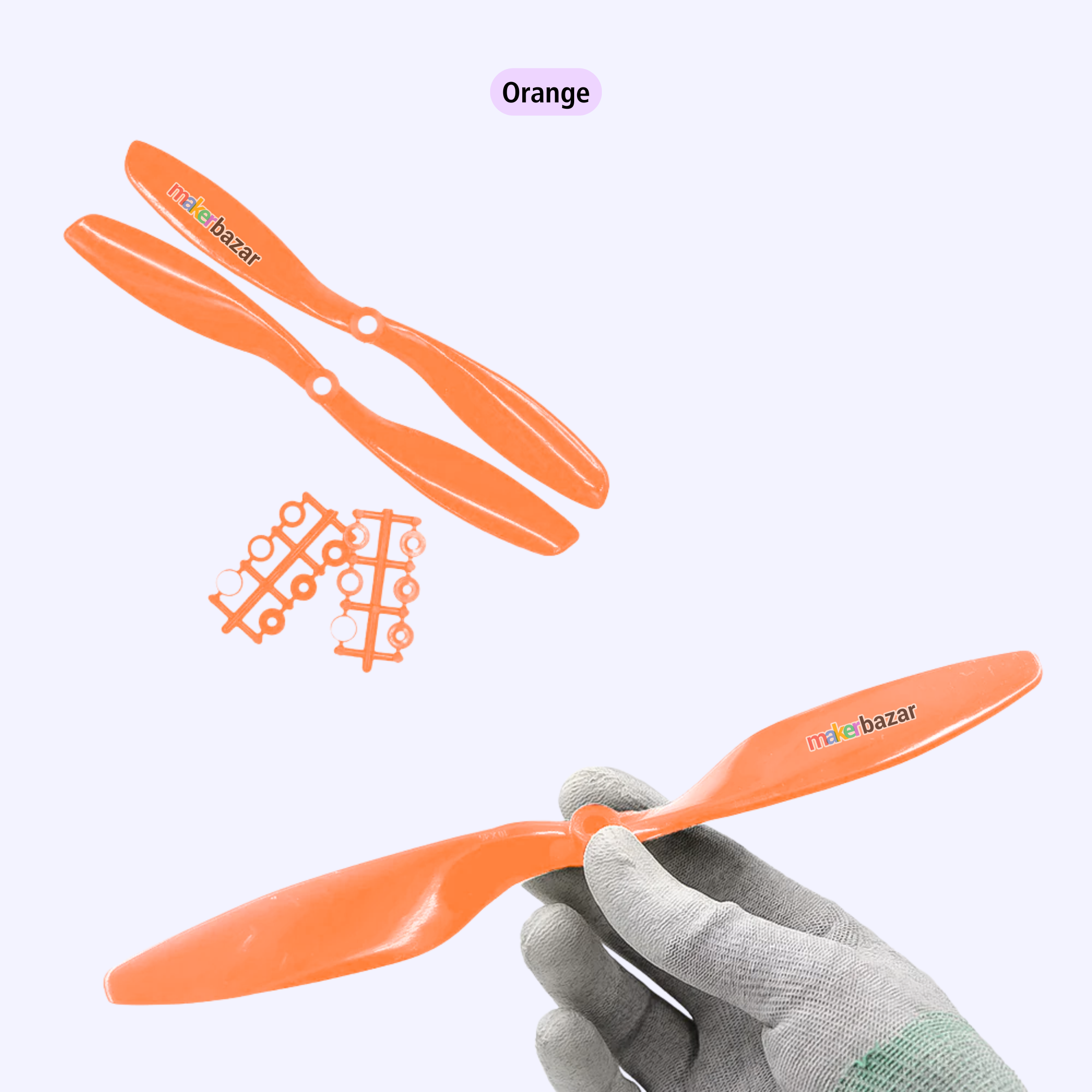 2-Blades 4.5mm Propellers For Drone/Quadcopters CW + CCW (1-Pair)