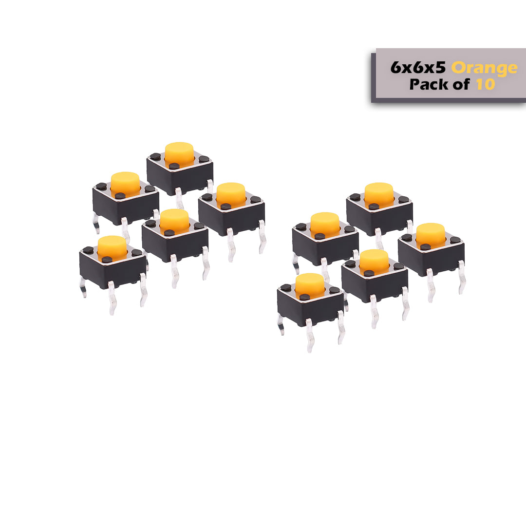 6x6mm DIP Mini Tactile Push Button Switch - 4Legs