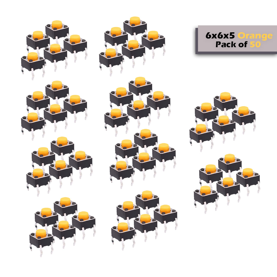 6x6mm DIP Mini Tactile Push Button Switch - 4Legs