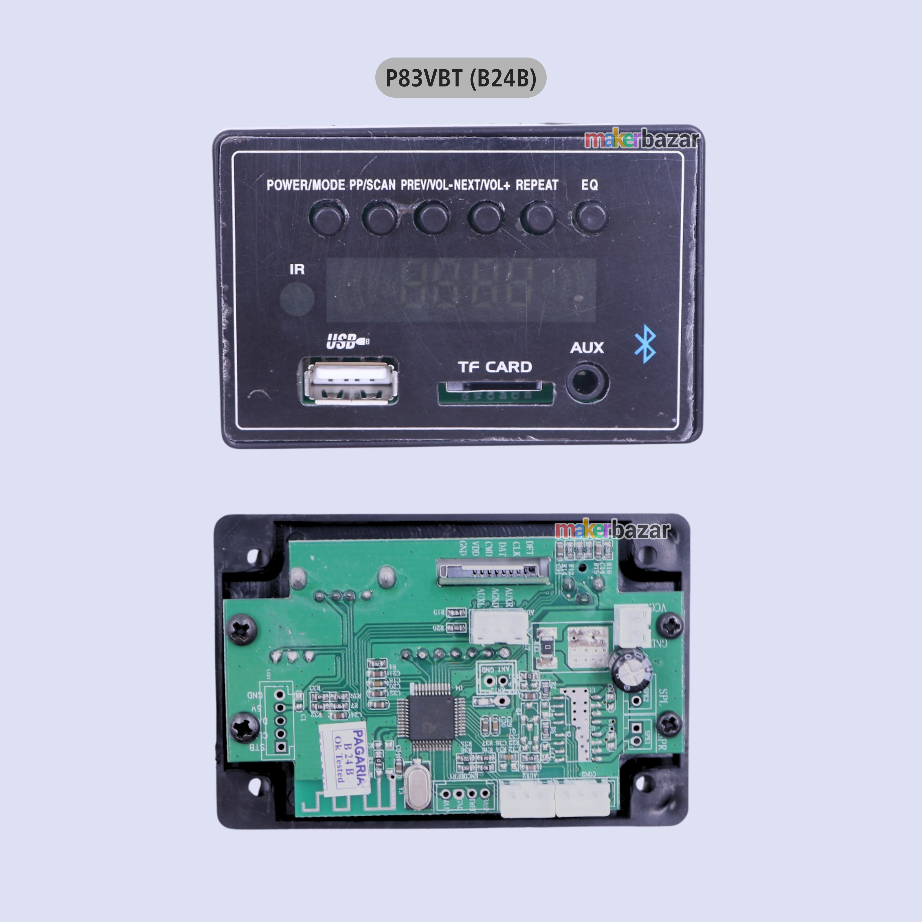 Pagaria Music Player Audio Decoder Module with Frame + Display