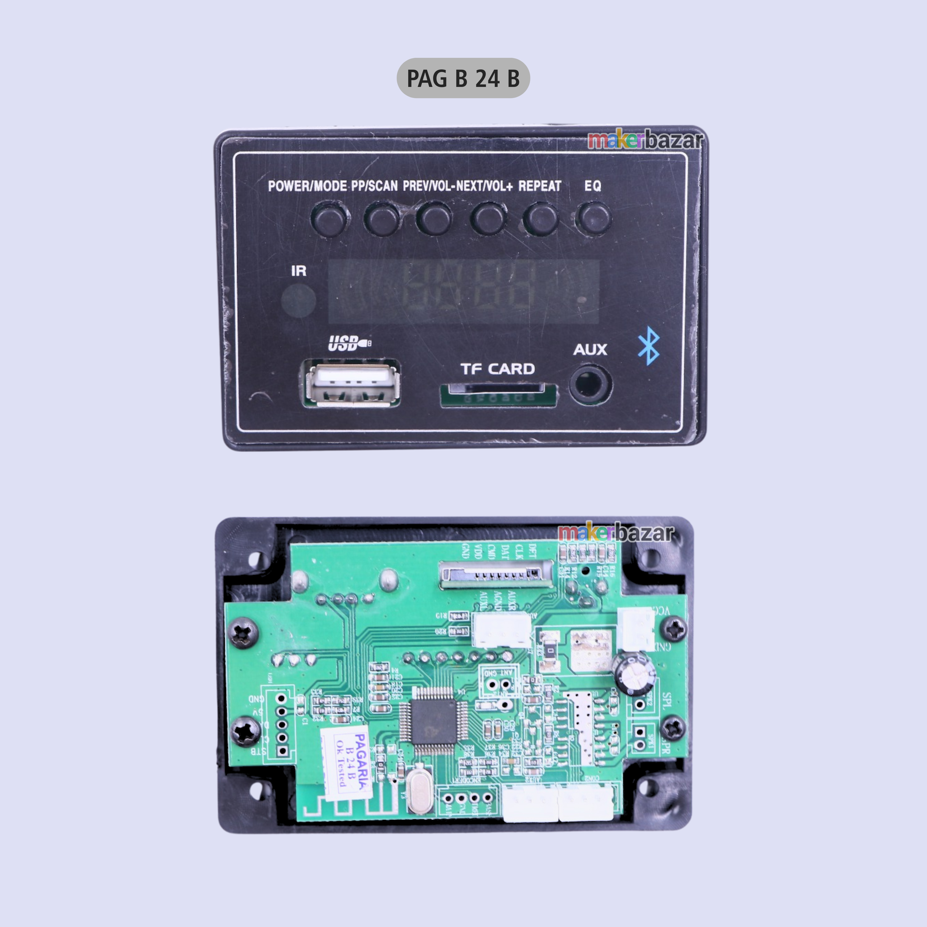 Pagaria Music Player Audio Decoder Module with Frame + Display