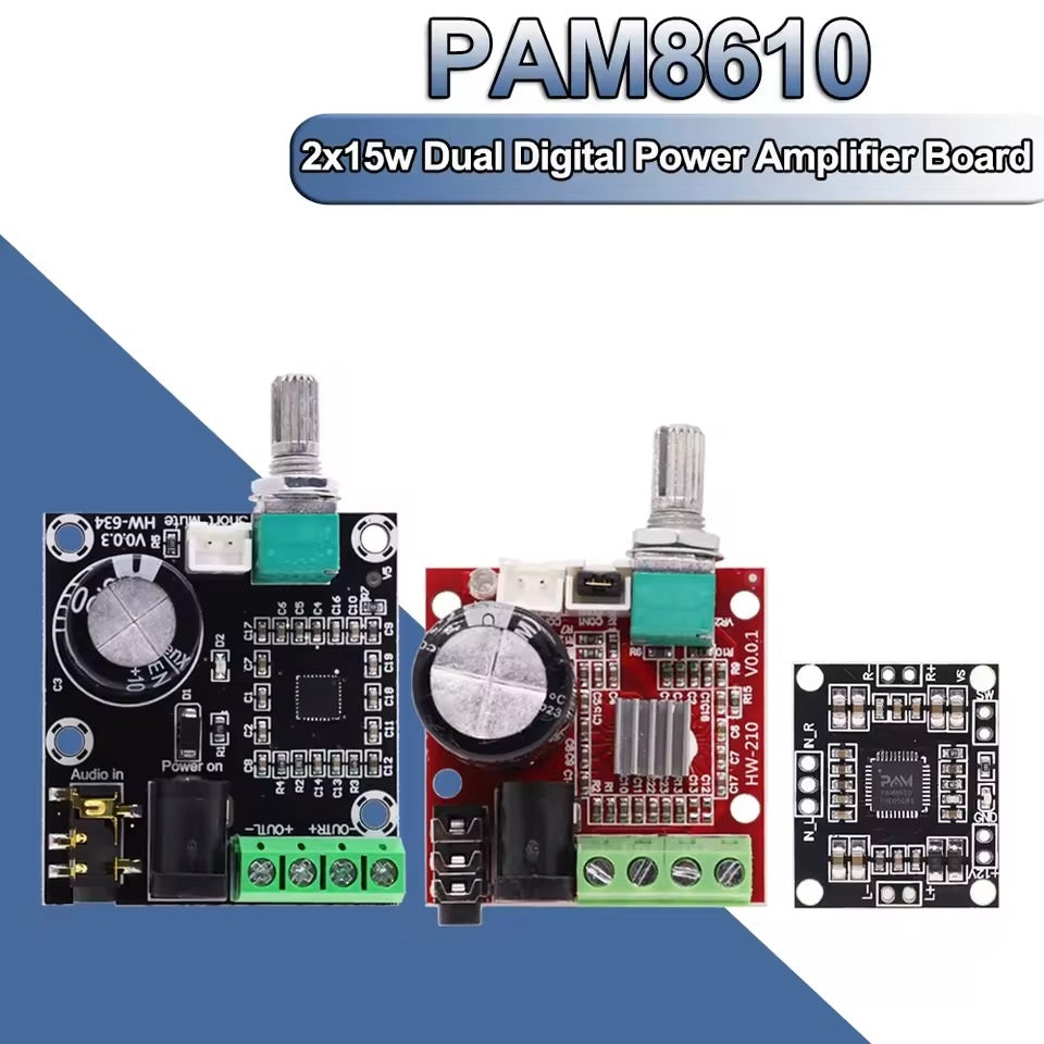 PAM 8610 Digital Stereo Class-D Amplifier Board 2x15W Output