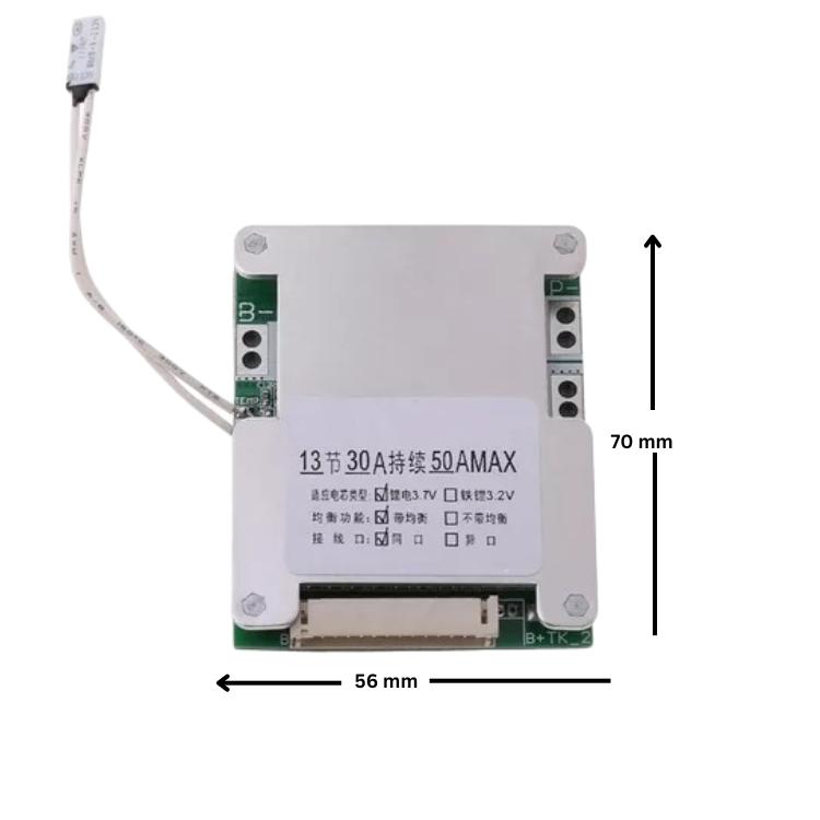 13S 30A 48V Li-ion Battery Protection Board BMS