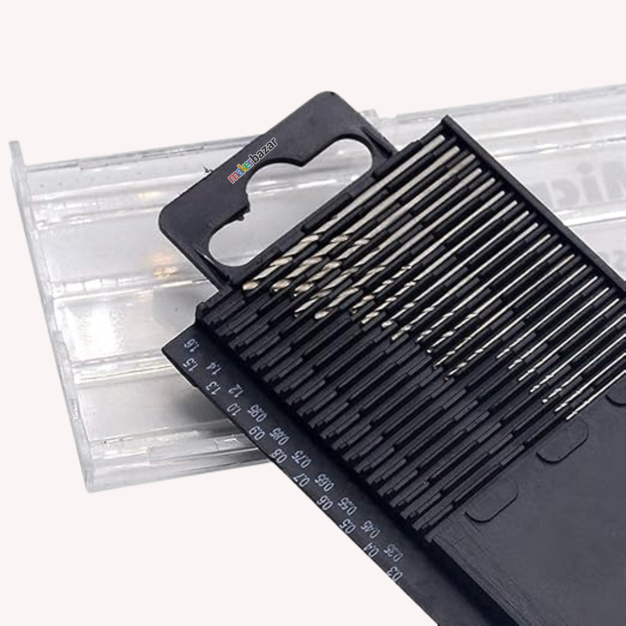 20pcs Micro HSS Twist Drill Bit Set 0.3mm–1.6mm for Model Craft and PCB Drilling