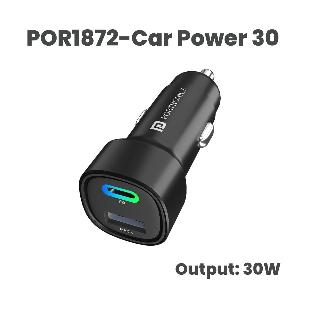 Portronics: Dual USB Output Fast Car Charger