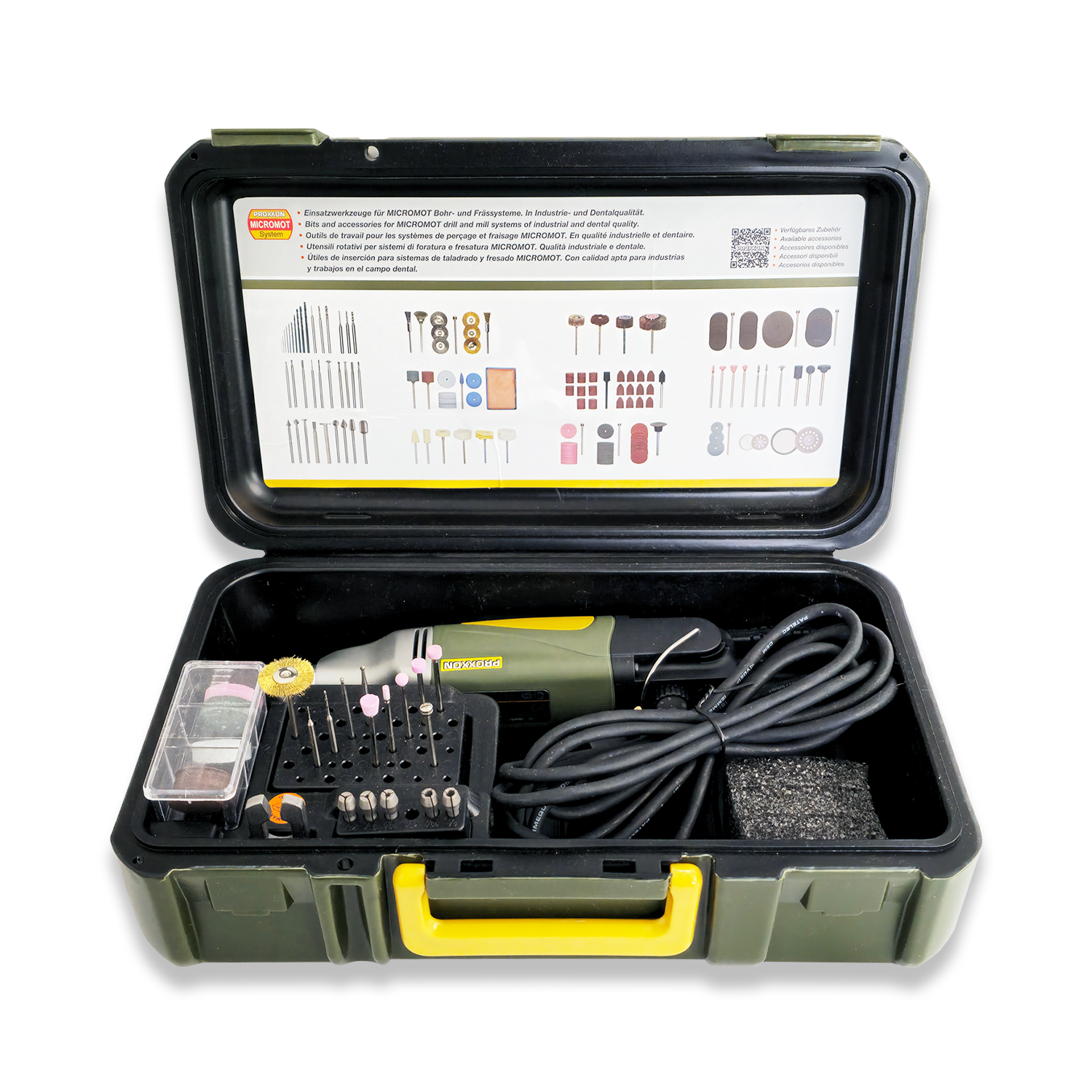 Proxxon 28481 Professional Rotary Tool IBS/E with 34 Assorted Bits and Cutters