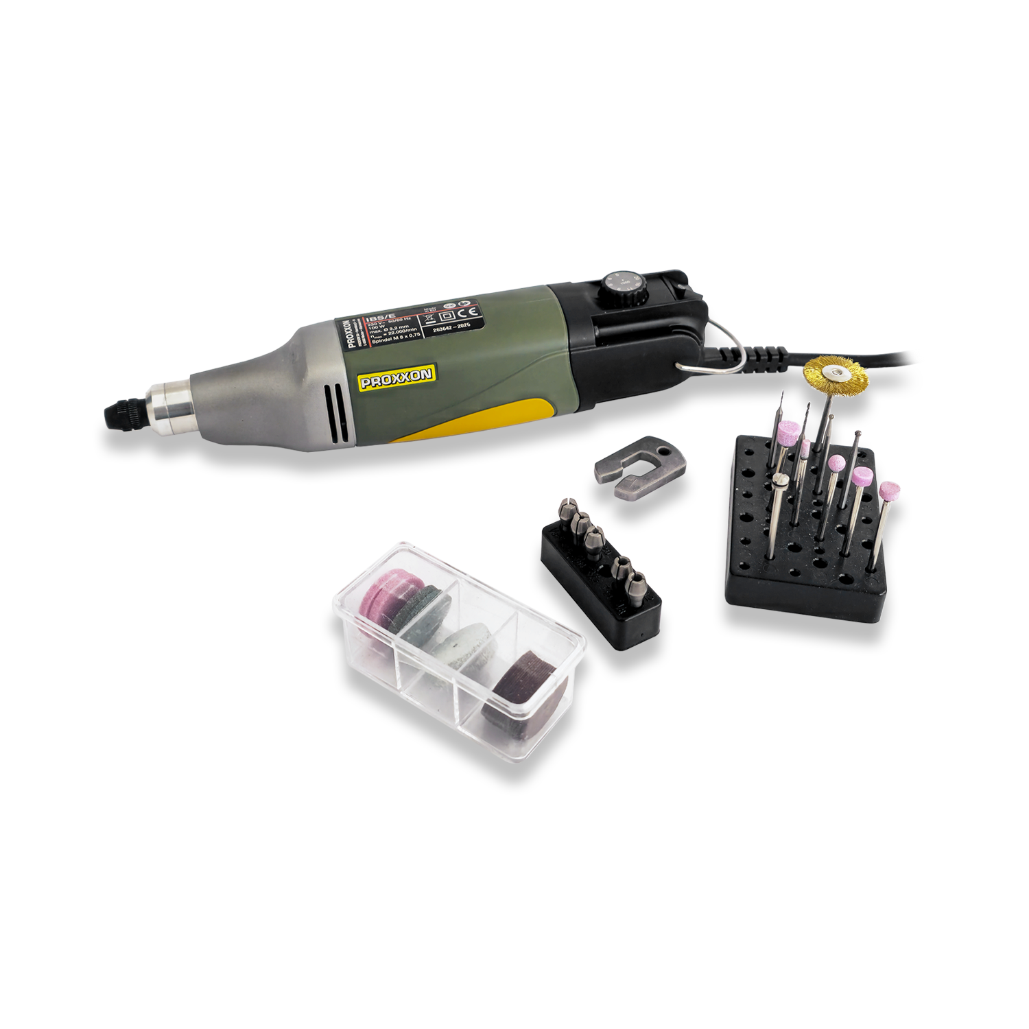 Proxxon 28481 Professional Rotary Tool IBS/E with 34 Assorted Bits and Cutters