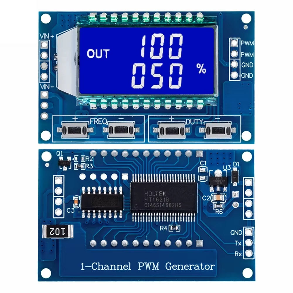 3.3V-30V 1Hz-150Khz Signal Generator PWM Pulse Frequency Duty Cycle Adjustable Module LCD Display Module